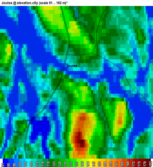 Zoom OUT 2x Joutsa, Finland elevation map