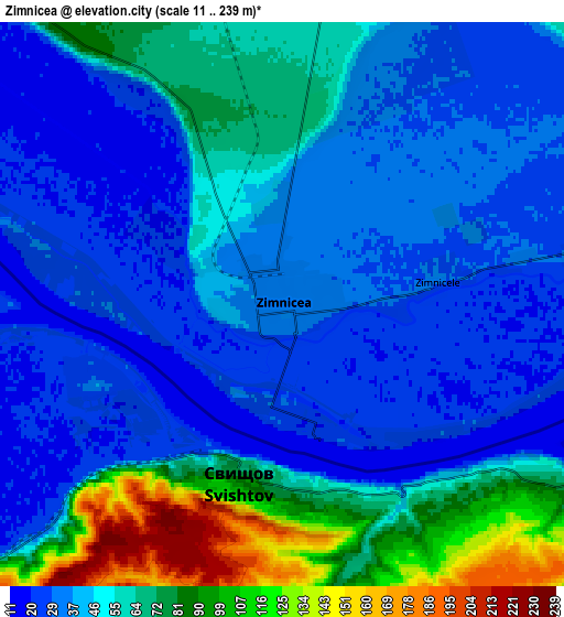 Zoom OUT 2x Zimnicea, Romania elevation map