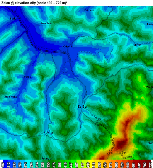Zoom OUT 2x Zalău, Romania elevation map