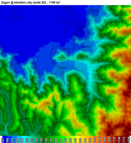 Zoom OUT 2x Zagon, Romania elevation map