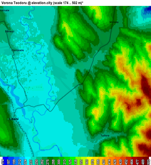 Zoom OUT 2x Vorona Teodoru, Romania elevation map