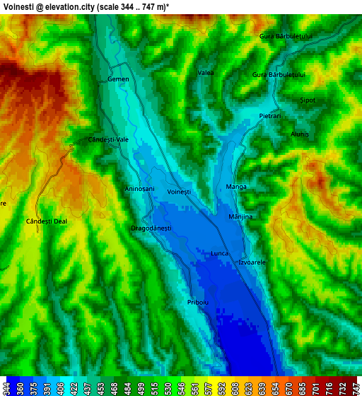 Zoom OUT 2x Voineşti, Romania elevation map