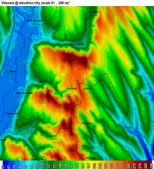 Zoom OUT 2x Viişoara, Romania elevation map