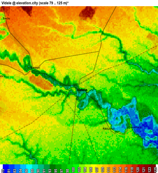 Zoom OUT 2x Videle, Romania elevation map