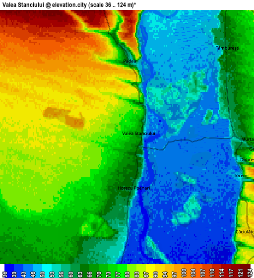 Zoom OUT 2x Valea Stanciului, Romania elevation map