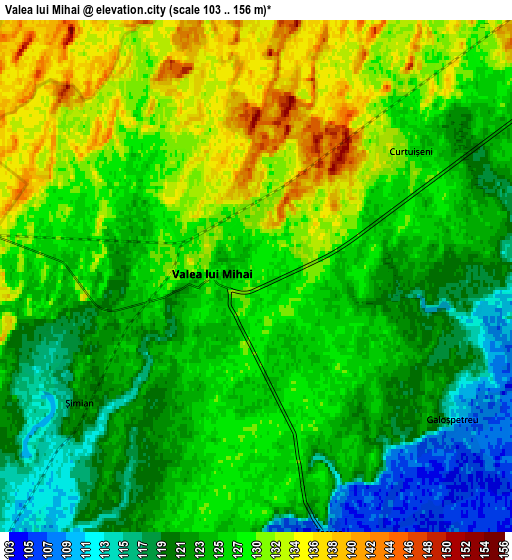 Zoom OUT 2x Valea lui Mihai, Romania elevation map