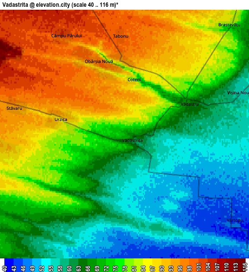 Zoom OUT 2x Vădăstriţa, Romania elevation map