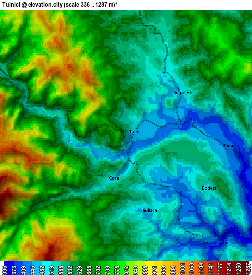 Zoom OUT 2x Tulnici, Romania elevation map