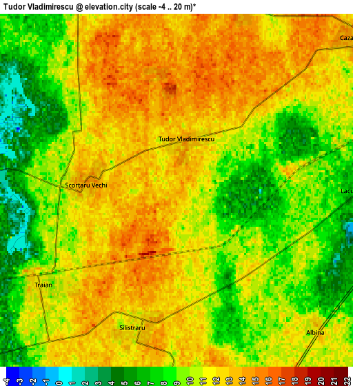 Zoom OUT 2x Tudor Vladimirescu, Romania elevation map