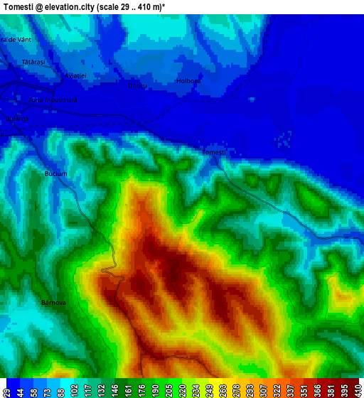 Zoom OUT 2x Tomeşti, Romania elevation map