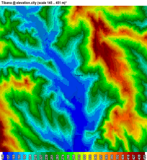 Zoom OUT 2x Ţibana, Romania elevation map