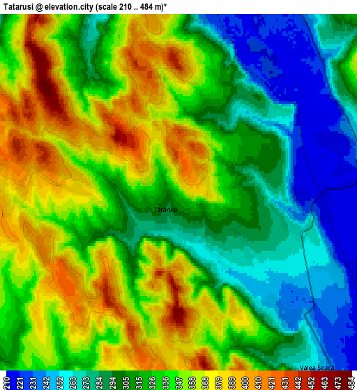 Zoom OUT 2x Tătăruşi, Romania elevation map