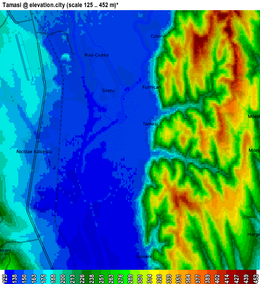 Zoom OUT 2x Tamaşi, Romania elevation map