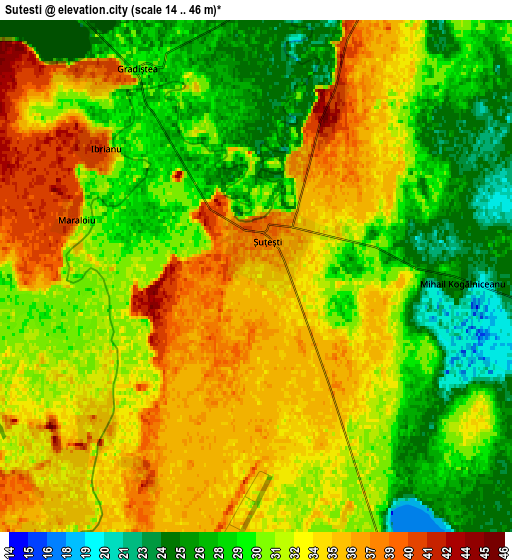 Zoom OUT 2x Şuţeşti, Romania elevation map