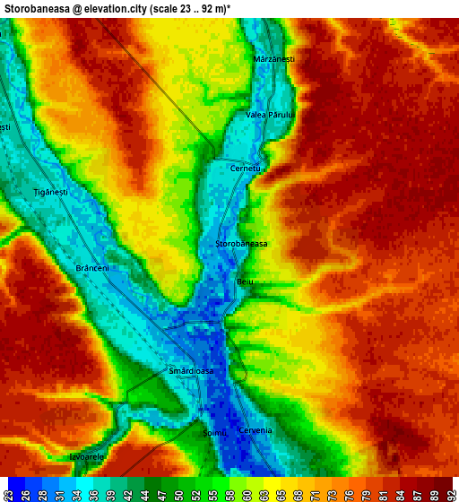 Zoom OUT 2x Storobăneasa, Romania elevation map