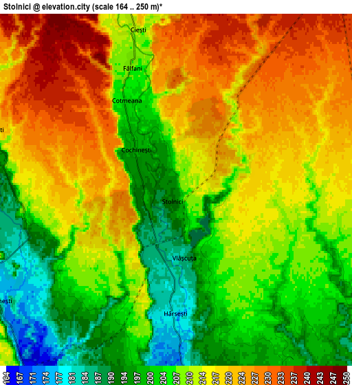 Zoom OUT 2x Stolnici, Romania elevation map