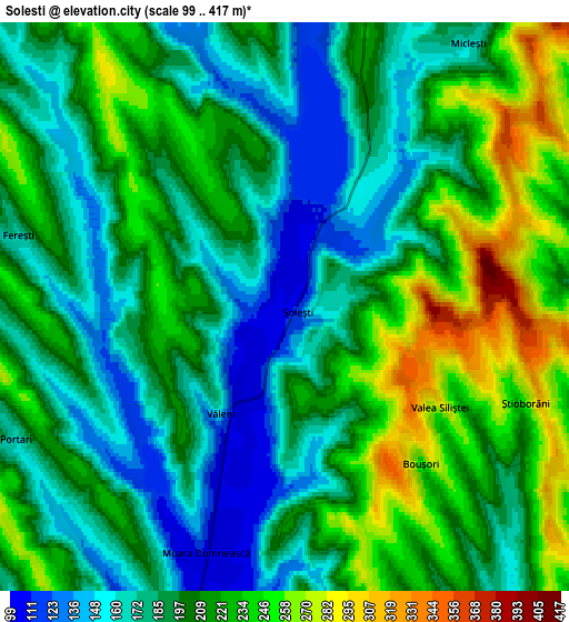 Zoom OUT 2x Soleşti, Romania elevation map