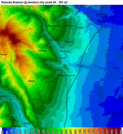 Zoom OUT 2x Slobozia Bradului, Romania elevation map