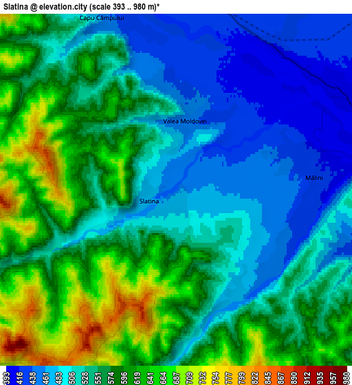 Zoom OUT 2x Slatina, Romania elevation map