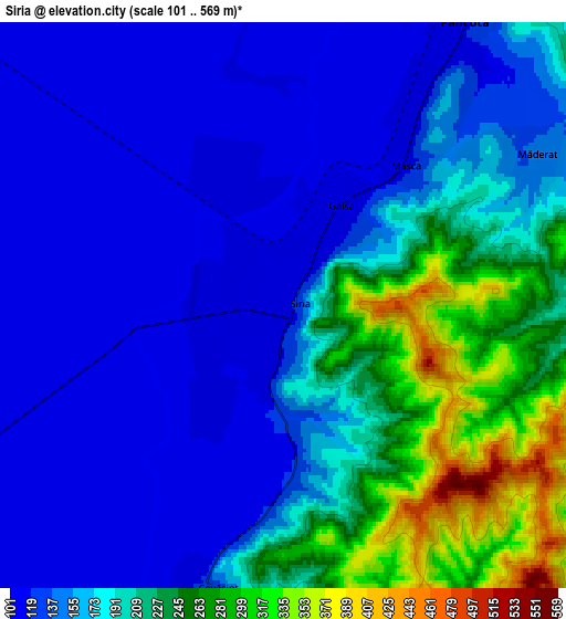 Zoom OUT 2x Şiria, Romania elevation map