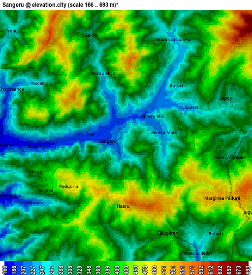 Zoom OUT 2x Sângeru, Romania elevation map