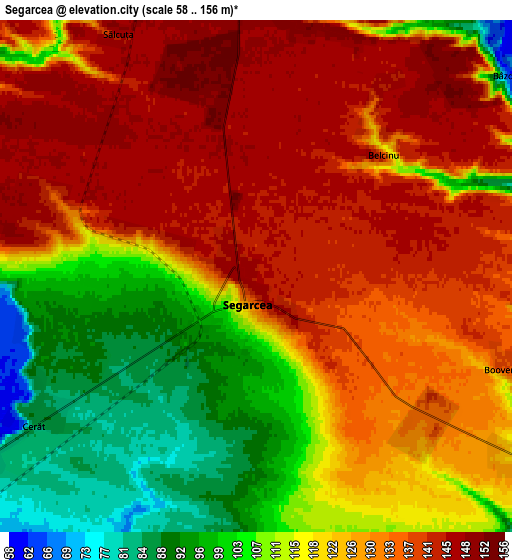 Zoom OUT 2x Segarcea, Romania elevation map