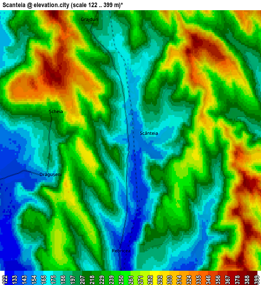 Zoom OUT 2x Scânteia, Romania elevation map