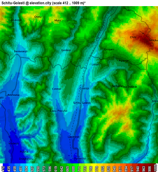 Zoom OUT 2x Schitu-Goleşti, Romania elevation map