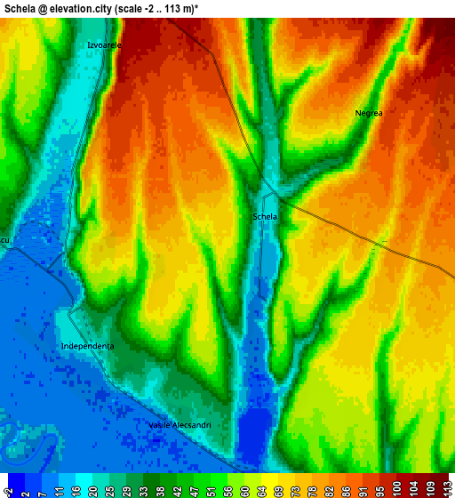 Zoom OUT 2x Schela, Romania elevation map