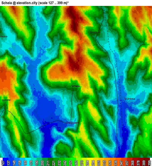 Zoom OUT 2x Şcheia, Romania elevation map