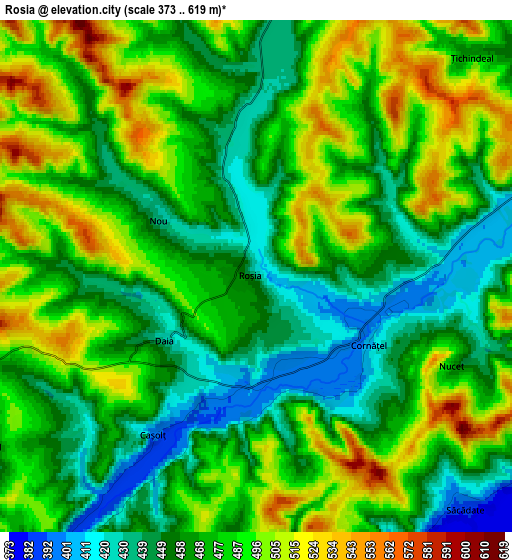 Zoom OUT 2x Roşia, Romania elevation map