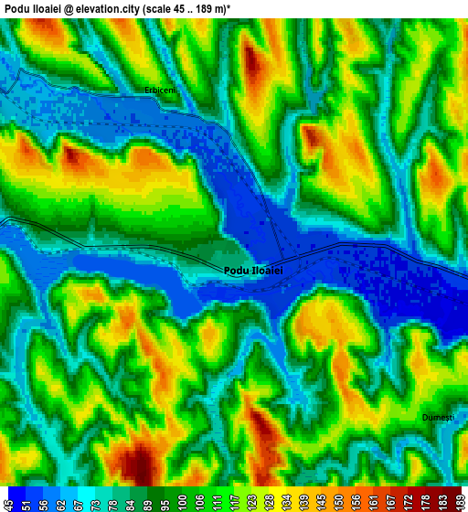 Zoom OUT 2x Podu Iloaiei, Romania elevation map