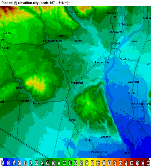 Zoom OUT 2x Plopeni, Romania elevation map