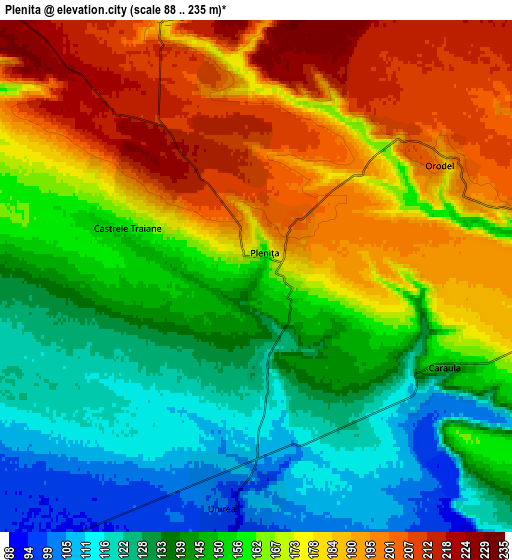 Zoom OUT 2x Pleniţa, Romania elevation map
