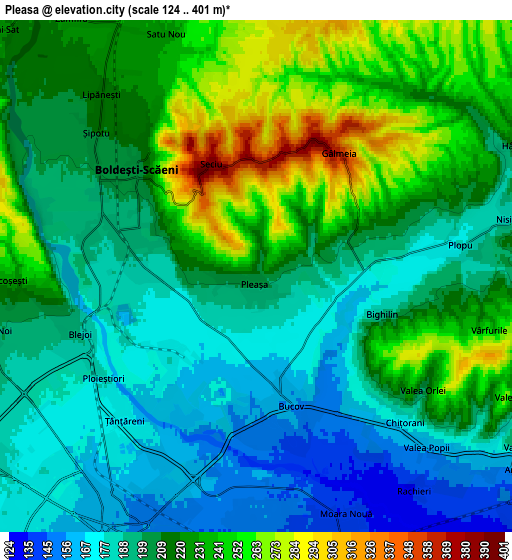 Zoom OUT 2x Pleașa, Romania elevation map