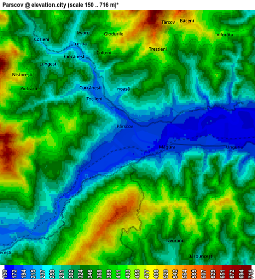 Zoom OUT 2x Pârscov, Romania elevation map