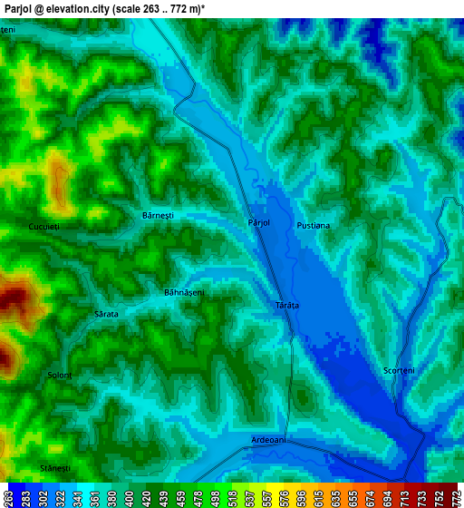 Zoom OUT 2x Pârjol, Romania elevation map