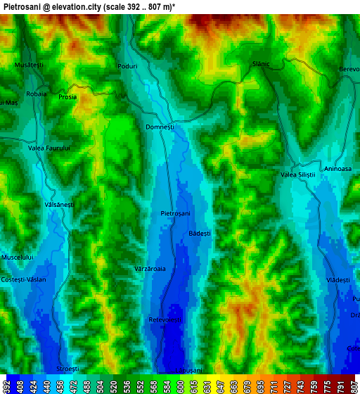 Zoom OUT 2x Pietroşani, Romania elevation map