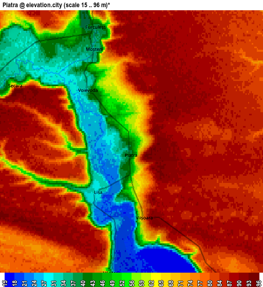 Zoom OUT 2x Piatra, Romania elevation map