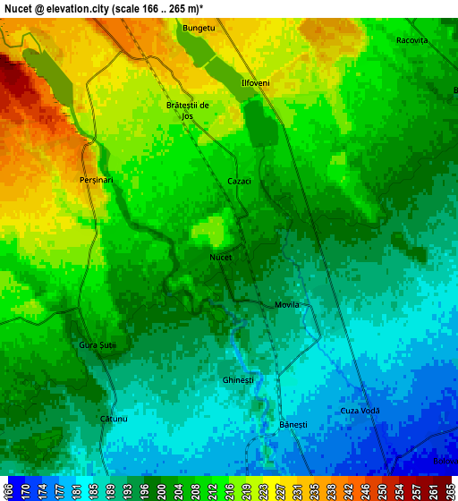 Zoom OUT 2x Nucet, Romania elevation map