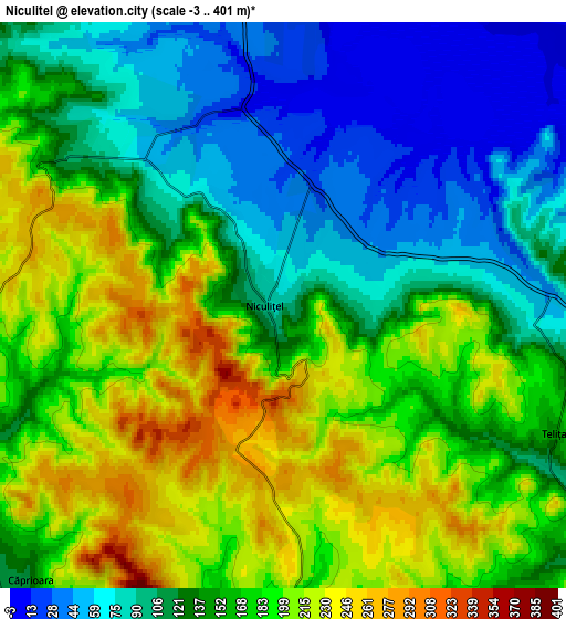 Zoom OUT 2x Niculiţel, Romania elevation map