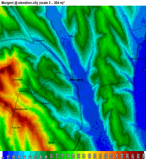 Zoom OUT 2x Murgeni, Romania elevation map