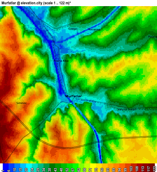 Zoom OUT 2x Murfatlar, Romania elevation map