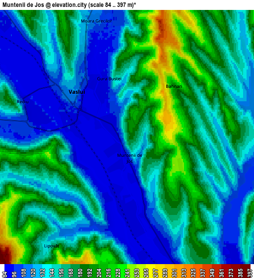 Zoom OUT 2x Muntenii de Jos, Romania elevation map