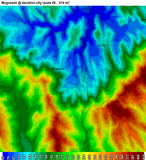 Zoom OUT 2x Mogoşeşti, Romania elevation map