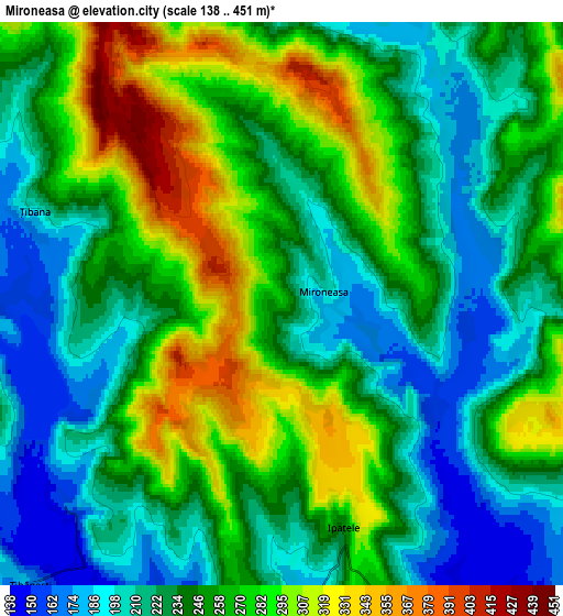 Zoom OUT 2x Mironeasa, Romania elevation map