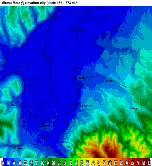 Zoom OUT 2x Mireşu Mare, Romania elevation map