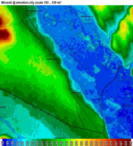 Zoom OUT 2x Mirceşti, Romania elevation map