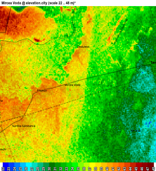 Zoom OUT 2x Mircea Vodă, Romania elevation map