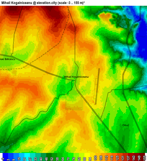 Zoom OUT 2x Mihail Kogălniceanu, Romania elevation map